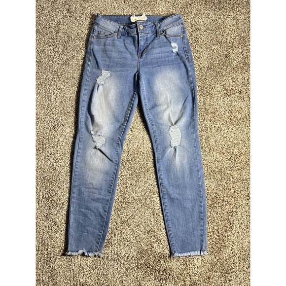 Altar'd State Denim - Altar'd State Mid Rise Skinny Medium Wash Size 27 Distressed Women's Jeans